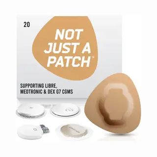 Not Just A Patch Freestyle Libre 2 Sensor Covers (20 Pack) Lingo Cgm Patches For Freestyle Libre 2 - Water Resistant & Durable For 10-14 Days - Beige