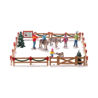 Lemax Reindeer Petting Zoo Set Of 17 Art.-nr. 93434