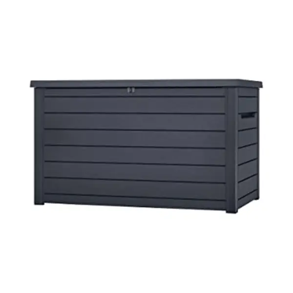 Keter Gartenbox "Ontario" 870L In Holzoptik 147x83x86 Cm Mit Gasdruckfedern, Mit Gasdruckfeder, Uv- Und Witterungebständig, Wasserdicht thumbnail