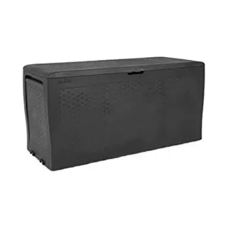 3'10 X 1'6 Keter Samoa Plastic Garden Storage Box - Anthracite (1.17m X 0.45m)