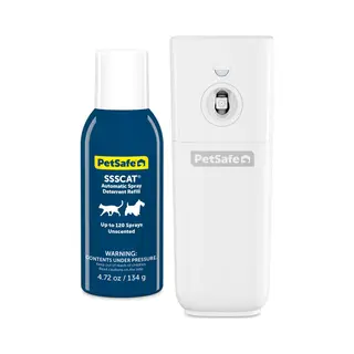 PetSafe Ssscat Automatisches Fernhaltespray Für Haustiere, Hält Katzen Und Hunde Von Oberflächen, Pflanzen Und Potenziellen Gefahren Fern, Kein