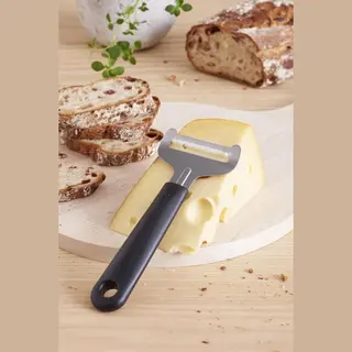 GastroMax Käsehobel, Für Weichkäse, Scwarz/Edelstahl