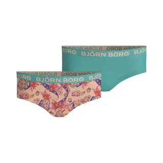 Björn Borg - Meisjes - Paisley Hipster 2-Pack - Groen/Multicolour/Oranje - Maat 146-152