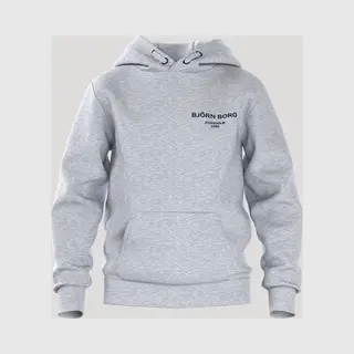 Björn Borg Essential 1 Hoodie Kinderen Trui Met Capuchon Jongens - Lichtgrijs Melange - Maat 146/152