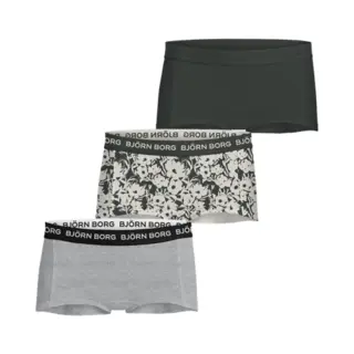 Björn Borg Meisjes Cotton Stretch 3P Mini Boxershorts Basic Flowers Multi Iii