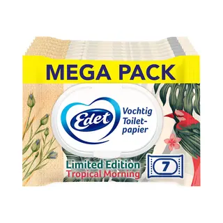 Edet Vochtig Wc Papier Tropical Morning - 7 X 42 = 294 Vellen