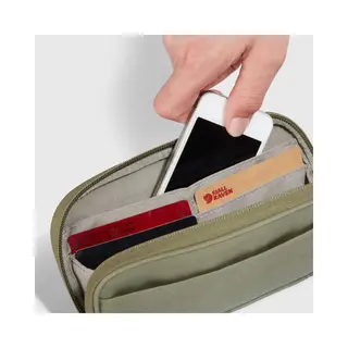 Fjällräven, Unisex, Portemonnaie, Kånken Travel Wallet, Grau, Schwarz