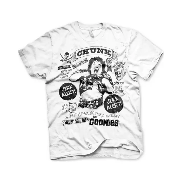 Hybris The Goonies Heren Tshirt -M- Chunk Jerk Alert Wit thumbnail