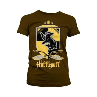 Hybris Harry Potter Dames Tshirt -L- Hufflepuff Zwart