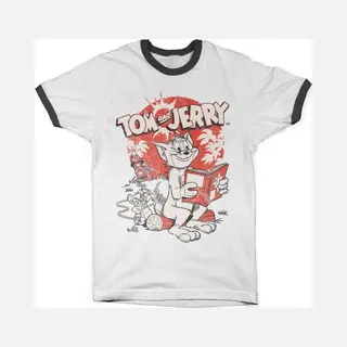 Hybris Tom And Jerry Heren Tshirt -2XL- Vintage Comic Wit