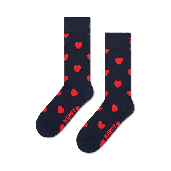 Happy Socks Unisex Sokken Heart Blauw thumbnail