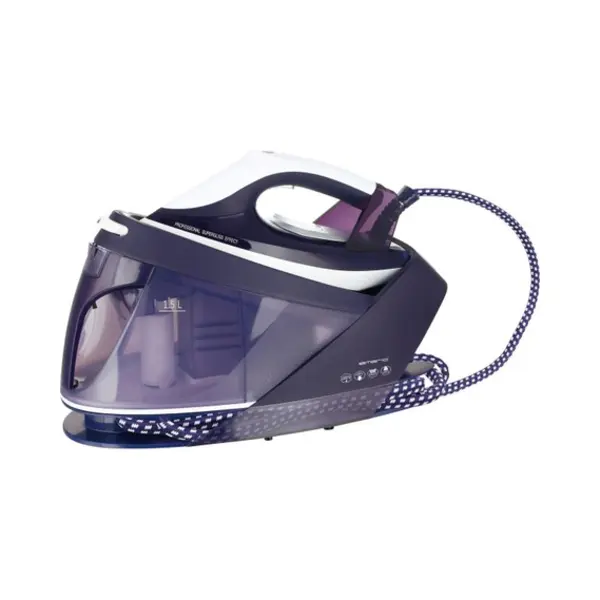 Emerio Sg-123562 Dampfbügelstation 2200 W 1,5 l Keramik-Bügelsohle Violett, Weiß thumbnail