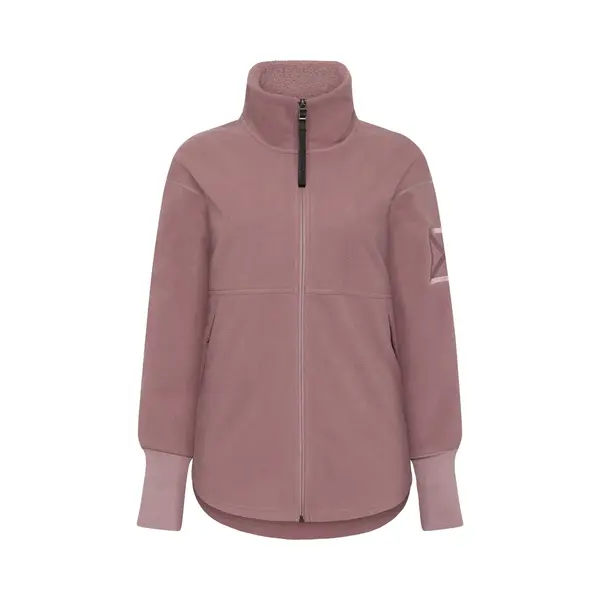 Didriksons Ronja Wns Fullzip Dames Outdoorvest - Faded Wine thumbnail