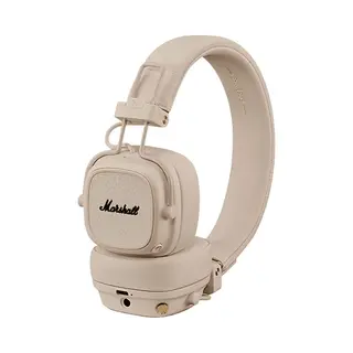 Marshall Major V Bluetooth Headphones, 100 Hours Playtime - Cream