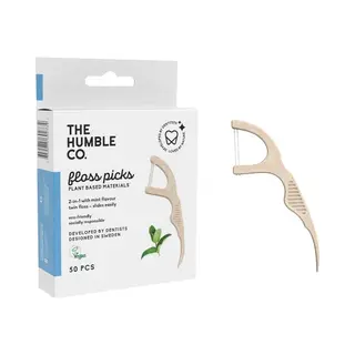 The Humble Co. Twin-Floss Picks 50 Pcs Mint