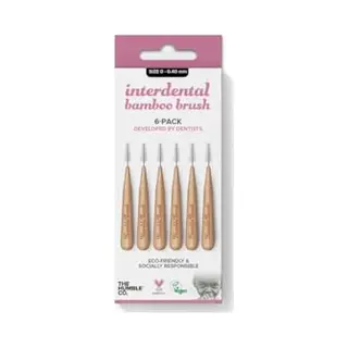 The Humble Co. Interdental Bamboo Brush 6-pack Size 0 Purple