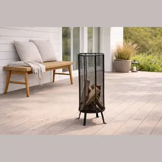 Venture Design Bastian Gartenkamin, Feuerstelle Schwarz.