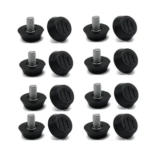 16 Stuks Verstelbare Meubelvoeten - Nivelleringspad Basispoot - Tafelpoot Stoel - Verstelbare Vloerbescherming - M6 X 10 X 20 Mm -Stelpoot -