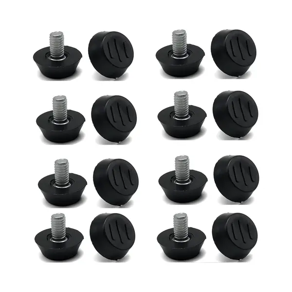 16 Stuks Verstelbare Meubelvoeten - Nivelleringspad Basispoot - Tafelpoot Stoel - Verstelbare Vloerbescherming - M6 X 10 X 20 Mm -Stelpoot - thumbnail