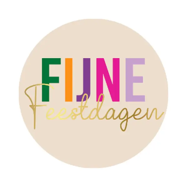 Grote Fijne Feestdagen Sluitsticker - Kerst Sluitzegel - 24 Stickers thumbnail