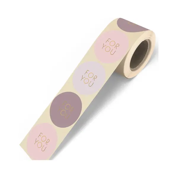 Sluitsticker - Sluitsticker Xxl - For You - 5 Assorti - Poeder - Rose - Nude - Lila - Mauve Pastel Tinten – Taupe / Mauve - Poeder Rose / Beige L thumbnail