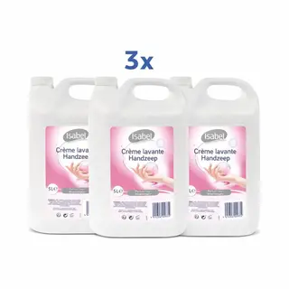 3x Isabel - Handzeep - Navulling - Dispenser Of Pompje - 5 Liter - Voordeelverpakking Van 3 Stuks