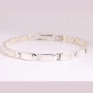 AsiAsia Hoogglans Zilveren Armband Met Parelmoer