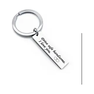Drive Safe Sleutelhanger Cadeau|Gift |Love | Drive Safe I Need You Here With Me | Zilverkleurig | | Happy /Autorijden | Liefde |Sleutelbos | Cadeau