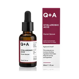 Q+A Hyaluronic Acid Facial Serum (30ml), Natural Hydrating Face Serum, For Plump Skin, Anti Ageing, Fragrance Free, Delivers Deep, Lasting Hydration,