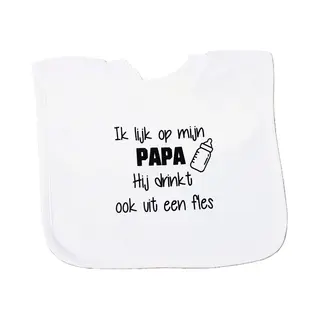 Baby Slabbetje Cadeau Tekst Papa Drinkt Fles Zwangerschap Bekendmaking Aankondiging Voor De Liefste Aanstaande Geboorte Gaat Worden Jullie Worden Je