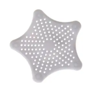Silicone Afvoerstop - Afvoerplug - Grijs - Anti Haar Afvoerstop - 1 Stuk - Grijs