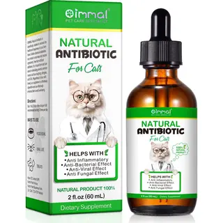 Oimmal Natural Antibiotic For Cats - Voedingssupplement En Antibiotica Voor De Kat Op Basis Van Natuurlijke Ingredienten - 60 Ml