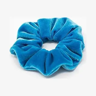 Scrunchie Velvet Ocean Blue - Haarwokkel - Haarelastiek - Haaraccessoire (1 Stuk)