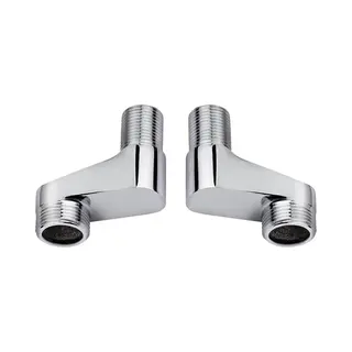 2 Stuks Verstelbare Douche Fittings Adapters S-aansluiting 75mm Tot 225mm Voor Messing Chrome FittingsvoorBadkamer Hoek Kleppen Deurslot