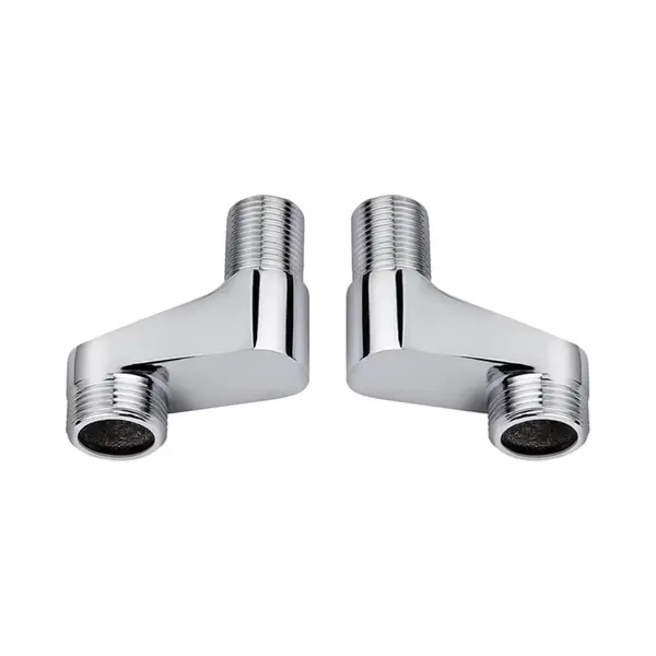 2 Stuks Verstelbare Douche Fittings Adapters S-aansluiting 75mm Tot 225mm Voor Messing Chrome FittingsvoorBadkamer Hoek Kleppen Deurslot thumbnail