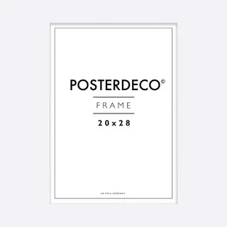 Framewinkel Fotolijst - Posterdeco - Premium Hout - Fotomaat 20x28 Cm - Posterlijst - Fotolijstje - Wit