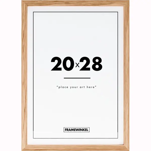 Fotolijst - Framewinkel - Premium Hout - Fotomaat 20x28 Cm - Posterlijst - Fotolijstje - Eik thumbnail