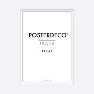 Framewinkel Fotolijst - Posterdeco - Premium Hout - Fotomaat 40x60 Cm - Posterlijst - Fotolijstje - Wit