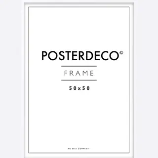 Framewinkel Fotolijst - Posterdeco - Premium Hout - Fotomaat 50x50 Cm - Posterlijst - Fotolijstje - Wit