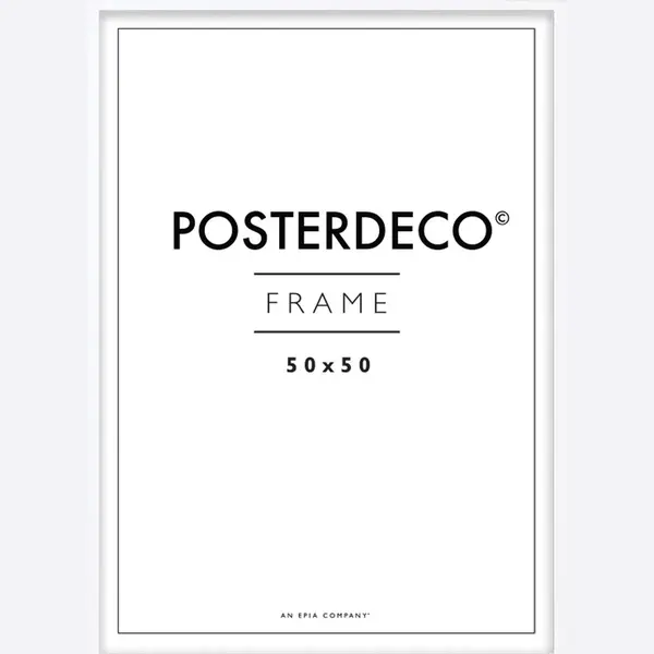 Framewinkel Fotolijst - Posterdeco - Premium Hout - Fotomaat 50x50 Cm - Posterlijst - Fotolijstje - Wit thumbnail