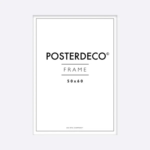Framewinkel Fotolijst - Posterdeco - Premium Hout - Fotomaat 50x60 Cm - Posterlijst - Fotolijstje - Wit thumbnail