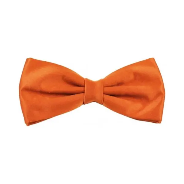 Oranje Vlinderdas - Satijn - Verstelbare Vlinderstrik thumbnail