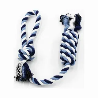 Hondenspeelgoed Touw - Blauw / Rood / Groen / Oranje - Bijten - Sterk - Interactief - Kauwen - Trainen - Puppy - Hond - 44 Cm - Per Stuk