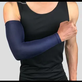 Cliks Set Fiets Armwarmers ( 2 Stuks ) – Blauw - Armstukken – Cycling Arm Sleeves – Armbeschermers – Sport Armmouwen - Maat L
