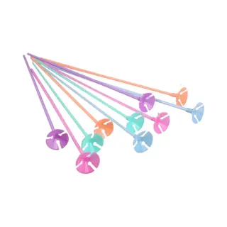 Ballonstaafjes Met Verschillende Pastel Kleuren - 20 Stuks - Ballon Staafjes - Ballonnen Stokjes - Kinderverjaardag - Verjaardag Feestje - 20 Stuks -