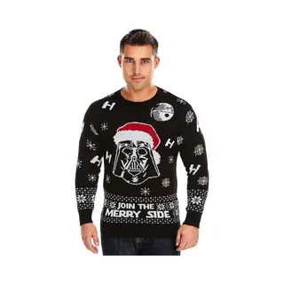 Foute Kersttrui Heren - Christmas Sweater "Join The Merry Side" - Mannen Maat L - Kerstcadeau