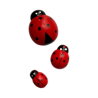Lieveheersbeestje Houten Plakkers 10 Stuks