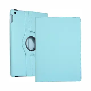 Tablethoes Geschikt Voor IPad 10.2 Hoesje - 360° Rotating Book Case - Lichtblauw