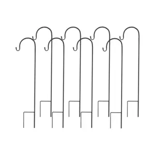 Unho 8st Herdershaken - 90cm Tall Metalen Tuin Staken Paal - Heavy Duty Plant Hangers Voor Bruiloft, Tuin, Buiten