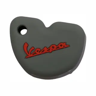 Falan Parts Vespa | Sleutelhoesje | Grijs | Rode Letters